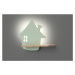 Detská nástenná lampička HOUSE LED Čierna