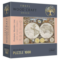 Trefl Drevené puzzle 1000 - Mapa starovekého sveta