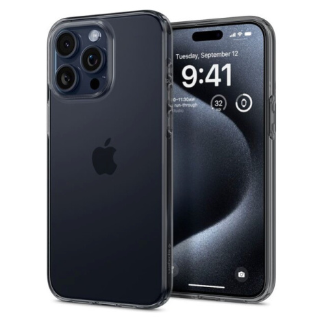 Spigen Crystal Flex kryt iPhone 15 Pro sivý
