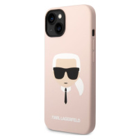 Silikónové puzdro Karl Lagerfeld na Apple iPhone 14 Plus KLHCP14MSLKHLP Liquid Silicone Karl Hea