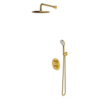OMNIRES - Termostatický sprchový systém pre podomietkovú inštaláciu, brúsené zlato SYSYT05GLB