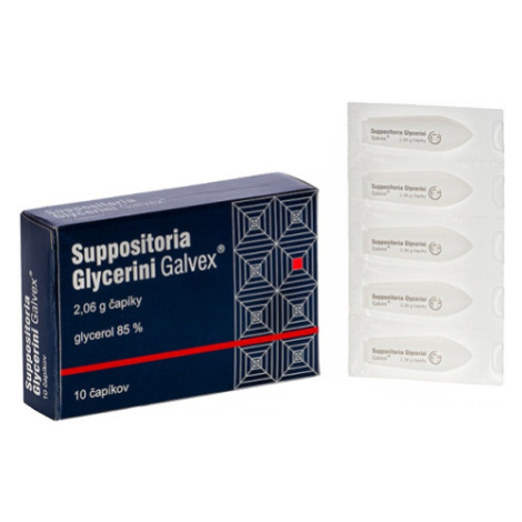 Suppositoria Glycerini Galvex 10 čapíkov