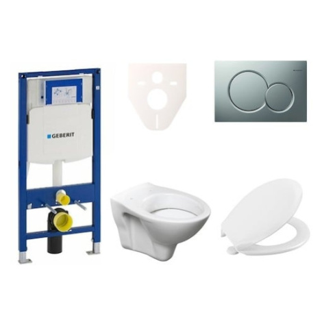 Cenovo zvýhodnený závesný WC set Geberit do ľahkých stien / predstenová montáž + WC S-Line S-lin