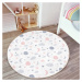Biely detský koberec ø 120 cm Comfort – Mila Home