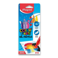 Olejové pastely Maped Color´Peps - 12 farieb