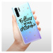 Odolné silikónové puzdro iSaprio - Follow Your Dreams - black - Huawei P30 Pro