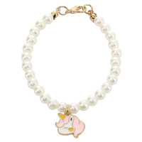 Petitcollin Perlový náhrdelník s jednorožcom (pre bábiku 39-48 cm)