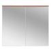 Závesná kúpeľňová skrinka so zrkadlom Bali 841 2D biela/dub votan