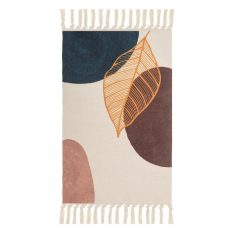 Krémový prateľný koberec s prímesou bavlny 50x80 cm – Casa Selección