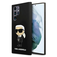 Kryt Karl Lagerfeld KLHCS24LSNIKBCK S24 Ultra S928 hardcase black Silicone Ikonik (KLHCS24LSNIKB