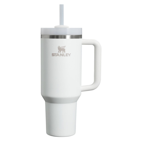 Biela termoska so slamkou z nehrdzavejúcej ocele 1,18 l Quencher H2.0 FlowState Tumbler Frost –  Stanley