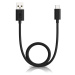 Nabíjací a dátový kábel USB, USB Type-C, 100 cm, 3000 mA, Motorola, čierny, továrenská výroba, S