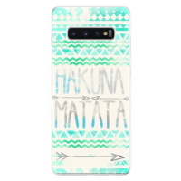 Odolné silikónové puzdro iSaprio - Hakuna Matata Green - Samsung Galaxy S10+