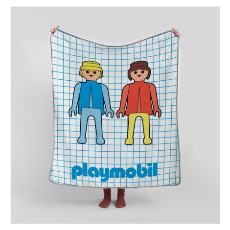 Detská deka z mikrovlákna 130x130 cm Checkerboard – Playmobil