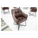 LuxD 26756 Dizajnová stolička Giuliana taupe hnedá