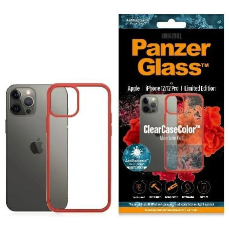 Kryt PanzerGlass ClearCase iPhone 12/12 Pro Mandarin Red AB (0280)