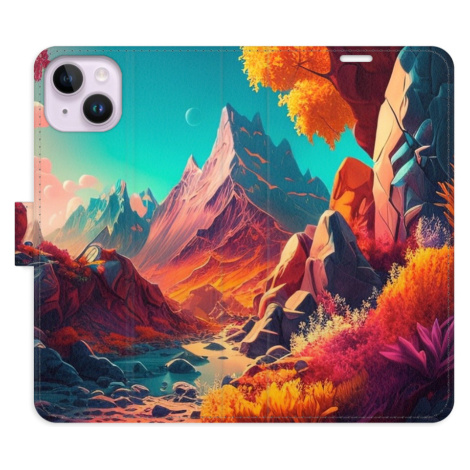 Flipové puzdro iSaprio - Colorful Mountains - iPhone 14 Plus