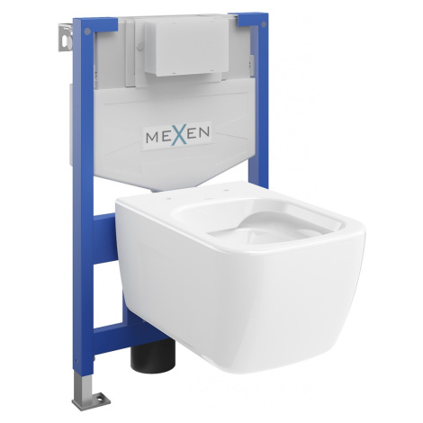 MEXEN/S - WC predstenová inštalačná sada Fenix XS-F s misou WC Margo, biela 6803342XX00