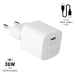 FIXED FIXC30M-CC-WH MINI S USB-C VYSTUPOM A USB-C/USB-C KABLA PODPORA PD, 1M, 30W, BIELY