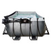 Bazén s krytom a pieskovou filtráciou Black Leather pool Exit Toys oceľová konštrukcia 540*250*1