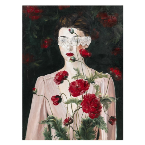 Signes Grimalt  Obrázok Žena S Ružami  Obrazy, plátna Čierna
