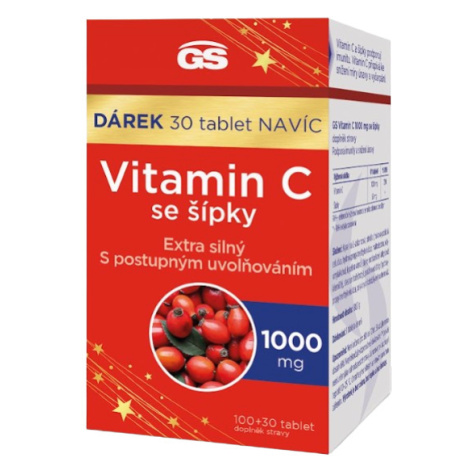 GS Vitamín C 1000 mg so šípkami 100 + 30 tabliet