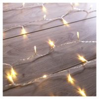Transparentná LED svetelná reťaz DecoKing Christmas, 200 svetielok, dĺžka 1 m