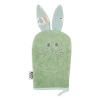 EKO Žinka bavlnená s uškami Bunny Olive green 20x15 cm