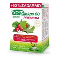 GS Ginkgo 60 PREMIUM výživový doplnok, 90ks