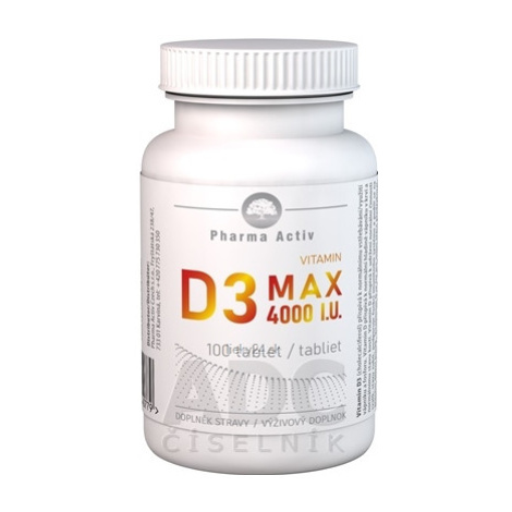 Pharma Activ Vitamin D3 MAX 4000 I.U.