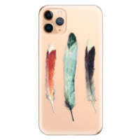 Odolné silikónové puzdro iSaprio - Three Feathers - iPhone 11 Pro Max