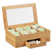 Bambusová čajová krabička s 8 priehradkami RD27481