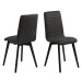 Dkton 25239 Dizajnová jedálenská stolička Alano, antracitová / čierna - Otvorené balenie - RP
