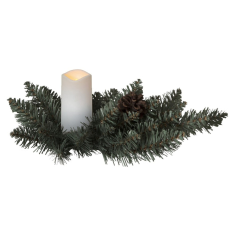 Bielo-zelená svetelná dekorácia s vianočným motívom Serene – Star Trading