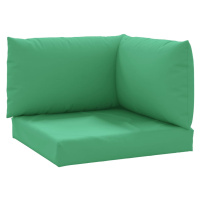 vidaXL Podložky na paletový nábytok 3 ks, zelené, oxfordská látka