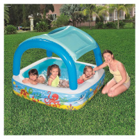 Malý bazén s ochranným krytom 140cmx140cmx114cm 52192