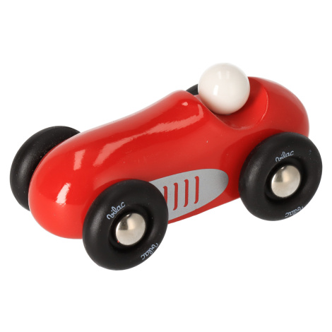 Drevené športové auto mini - červené Vilac