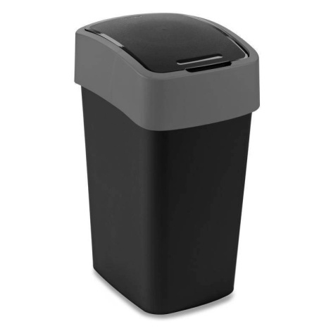 Kôš Curver® PACIFIC FLIP BIN 25L, 26x47x34 cm, čierno/šedý, na odpad