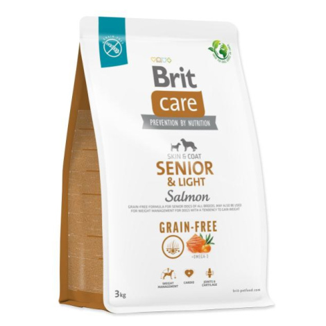 Krmivo Brit Care Dog Grain-free senior & Light Salmon 3kg