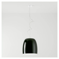 Prandina Notte S3 závesná lampa, čierna/biela