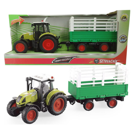 Farm service - Traktor s valníkom na prepravu sena 1:16
