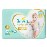 PAMPERS Premium Care Pants S4, 9-15 kg 38 ks