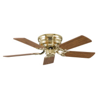 Ventilátor Classic Flat III leštená mosadz 103 cm