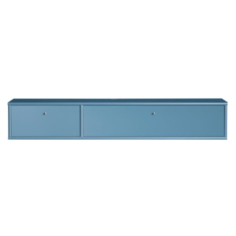 Modrý TV stolík 136x22 cm Mistral – Hammel Furniture