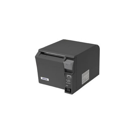 EPSON TM-T70II pokladničná tlačiareň, USB + serial, čierna, rezačka, so zdrojom