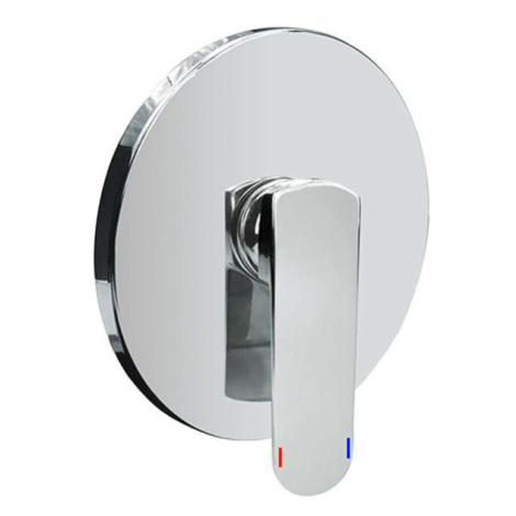 Mereo Sprchová podomietková batéria bez prepínača, Mada, Mbox, gulatý kryt, chróm CBQ60105MA