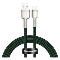 Kábel USB cable for Lightning Baseus Cafule, 2.4A, 1m (green)