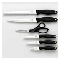 Fiskars Kitchen Devils súprava nožov + nožnice v kuchynskom bloku