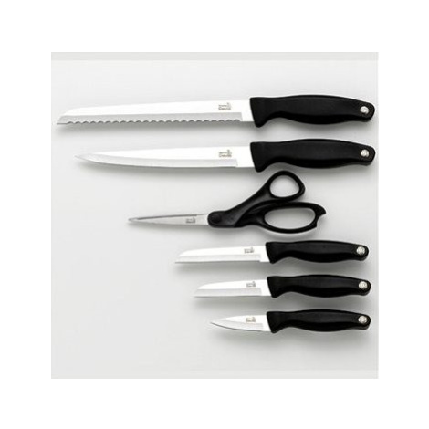 Fiskars Kitchen Devils súprava nožov + nožnice v kuchynskom bloku