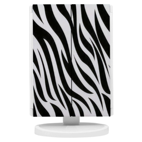 iQtech iMirror 3D Fascinate Zebra, kozmetické Make-Up zrkadlo, trojpanelové s LED Line osvetlení